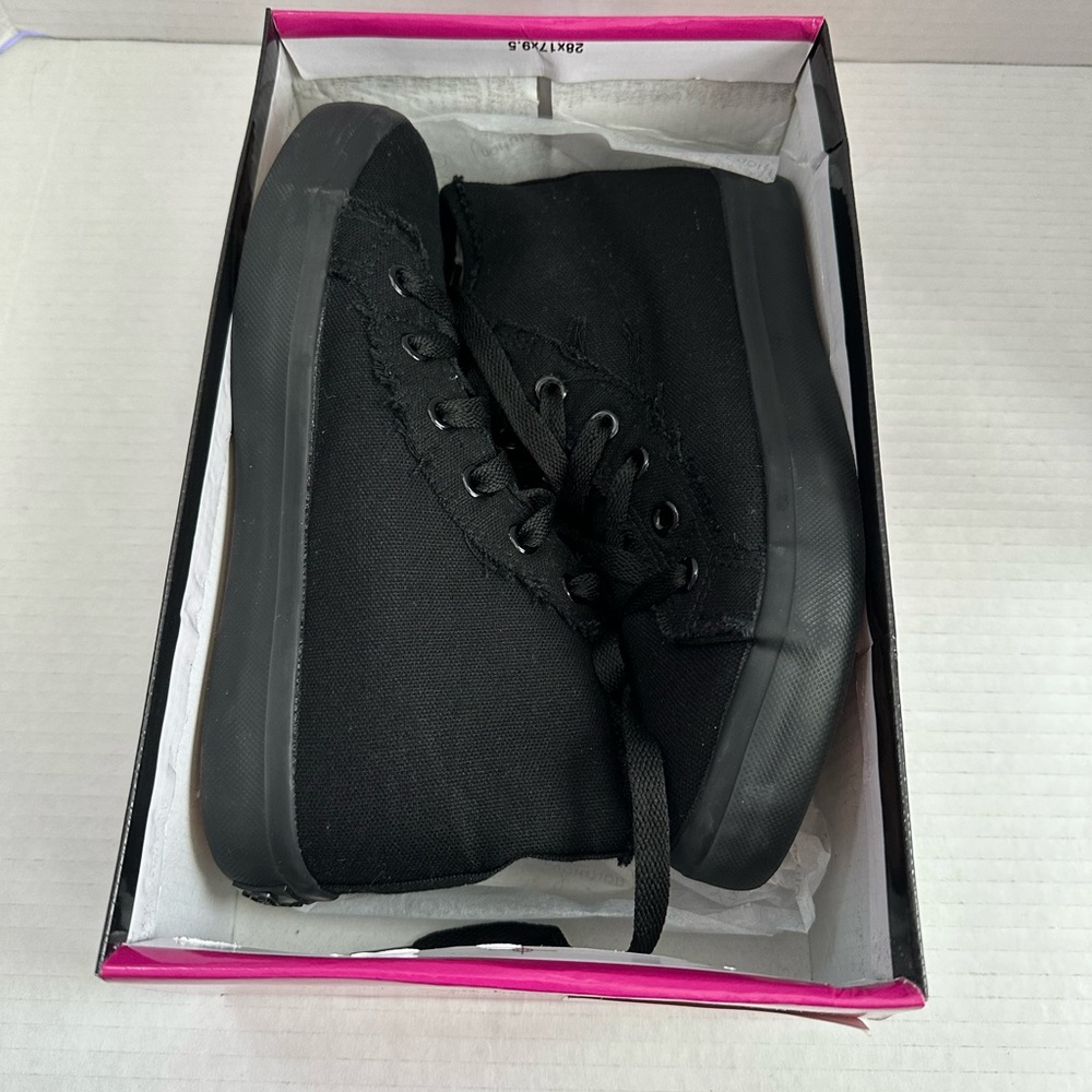 Revolution Kids Black Canvas Sneakers - Picture 3 of 8